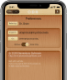 A thumbnail of an iPhone 6 displaying the preferences screen from the O.D.R. app.