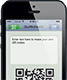 Thumbnail of an iPhone 5 displaying QuiRksheets' QR code-creation screen.